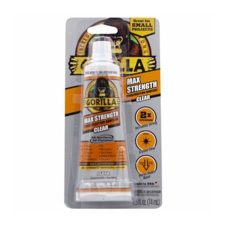 Gorilla Glue Gorilla Heavy Duty Construction Adhesive, Clear, 25 oz 105045